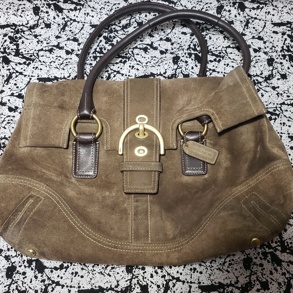 Coach Handbags - Auth Suede Coach Purse